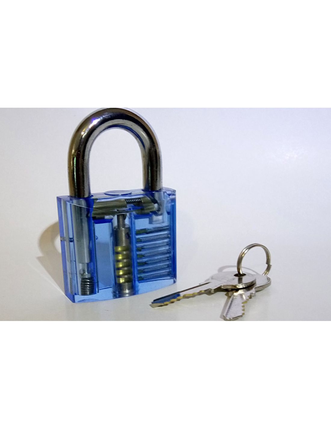 Cadenas Transparent Pour S'entraîner Au Crochetage - Visible Intérieur - Avec 2 Clés - Débutants Et Passionnés