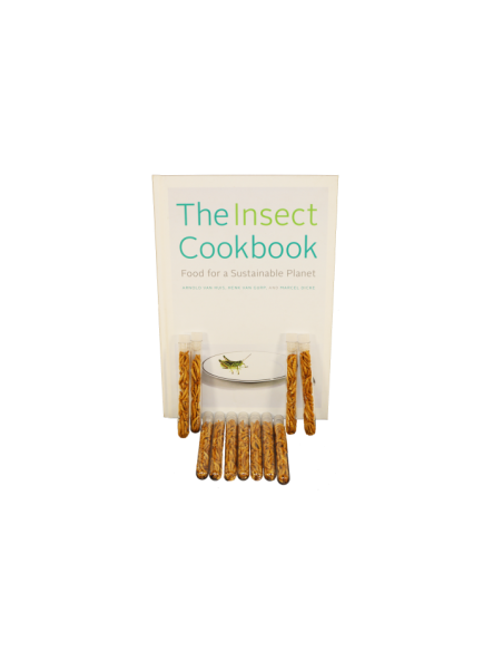 Livre de cuisine et tubes de Ténébrions et Buffalos