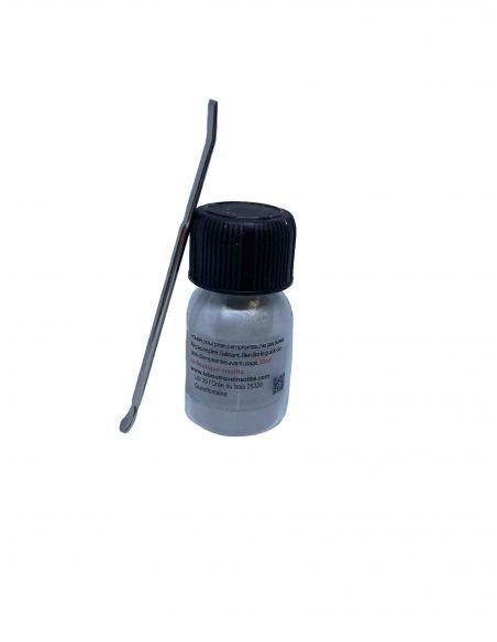 flacon de poudre de prélèvement d'empreinte digitale avec double spatule d'échantillonnage