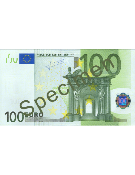 100 euros faux recto