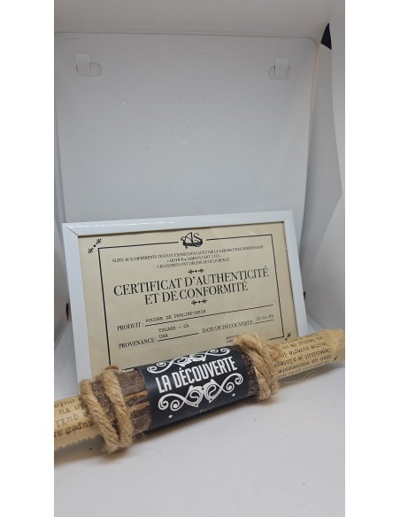 - 1 Certificat d'authenticité
- 1 Parchemin