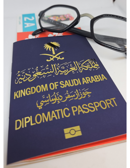 Passeport diplomatique d'Arabie Saoudite (bleu)