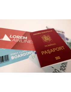 Faux passeport de Roumanie (roumain)