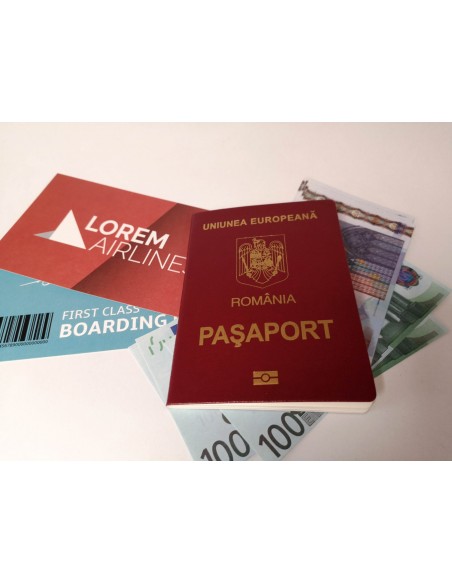 Faux passeport de Roumanie (roumain)