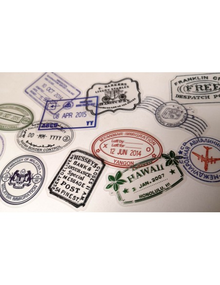 Tampons stickers pour passeport
