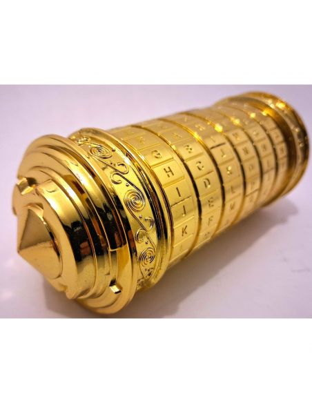 Cryptex dore, gros plan sur le capuchon