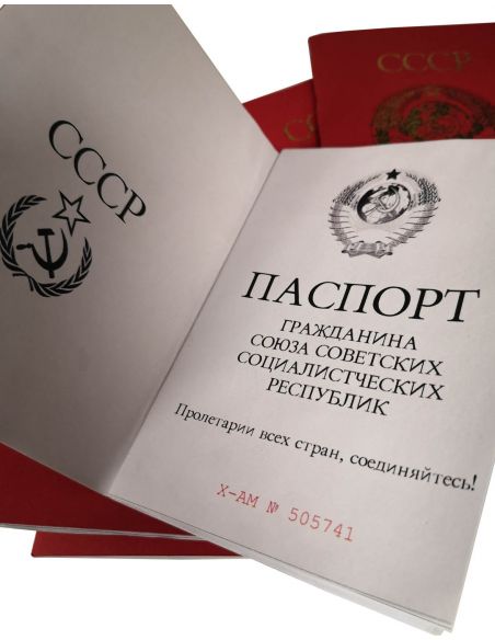 Faux passeport ouvert a la première page